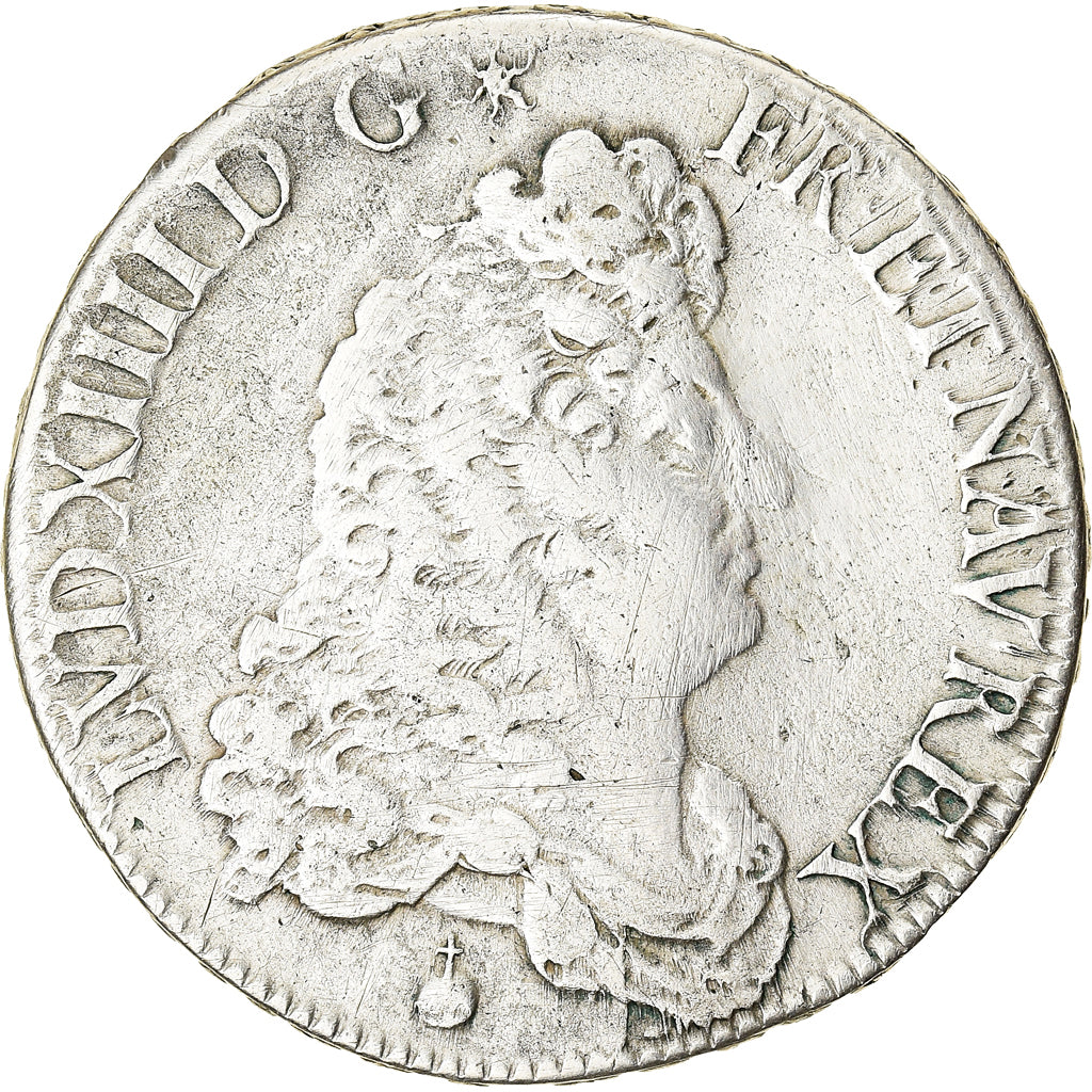 Moeda, França, Louis XIV, 1/2 Écu de Flandre, 1/2 Ecu, 1685, Paris