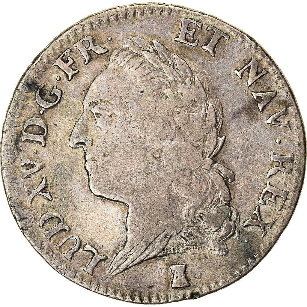 Coin, France, Louis XV, 1/2 Écu à la vieille tête, 1/2 ECU, 44 Sols, 1772
