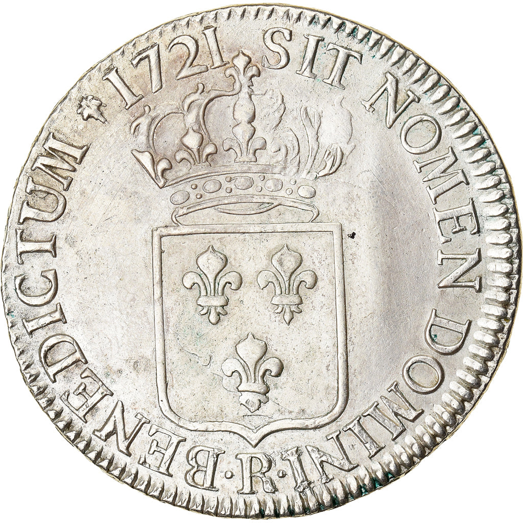Munten, Frankrijk, Louis XV, Écu de France, Ecu, 1721, Orléans, 