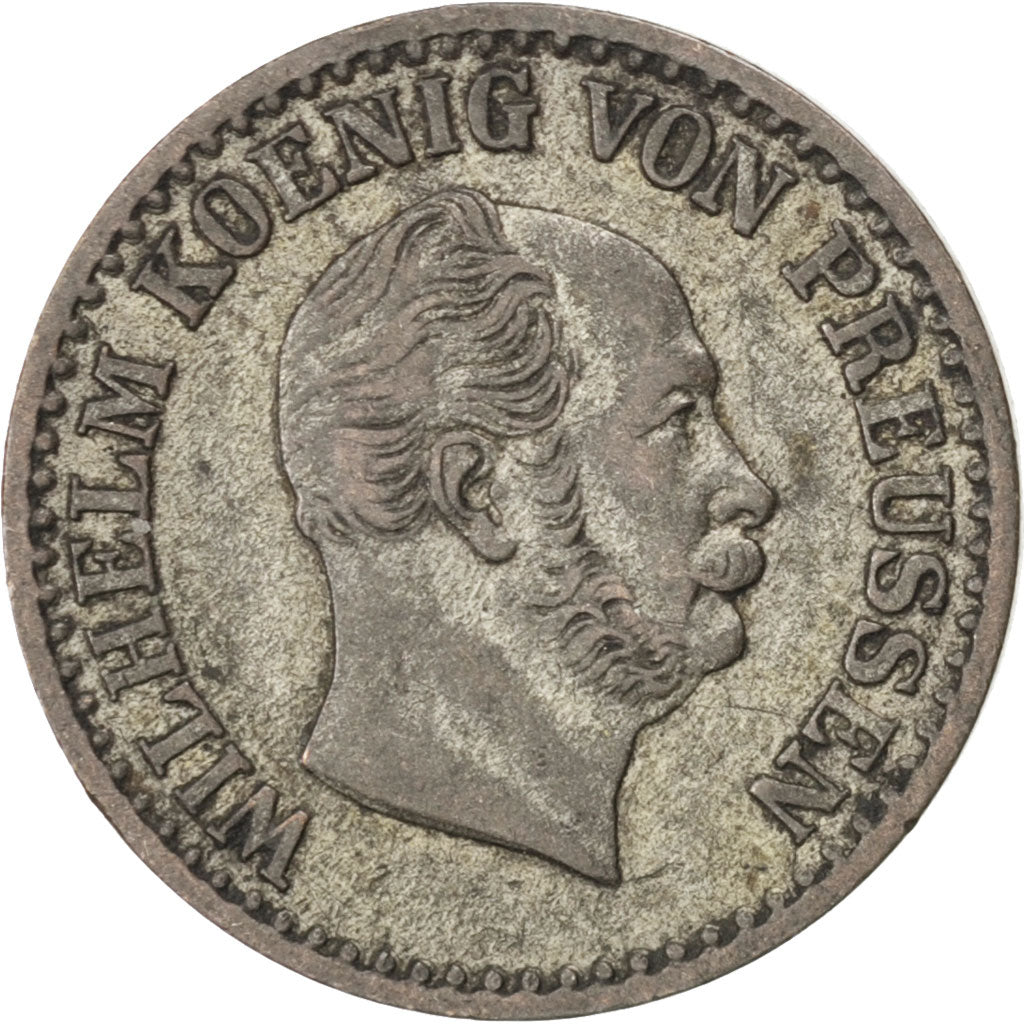 GERMAN STATES, Groschen, 1868, Berlin, KM #485, EF(40-45), Silver, 2.20