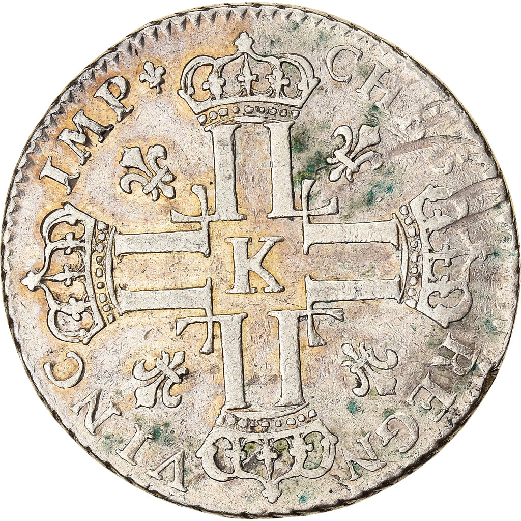 Moeda, França, Louis XV, Petit Louis d'argent (3 livres), 1/3 Ecu, 1720
