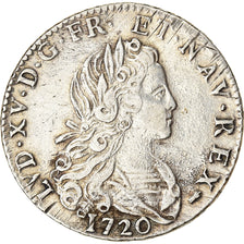 Moneta, Francia, Louis XV, Petit Louis d'argent (3 livres), 1/3 Ecu, 1720