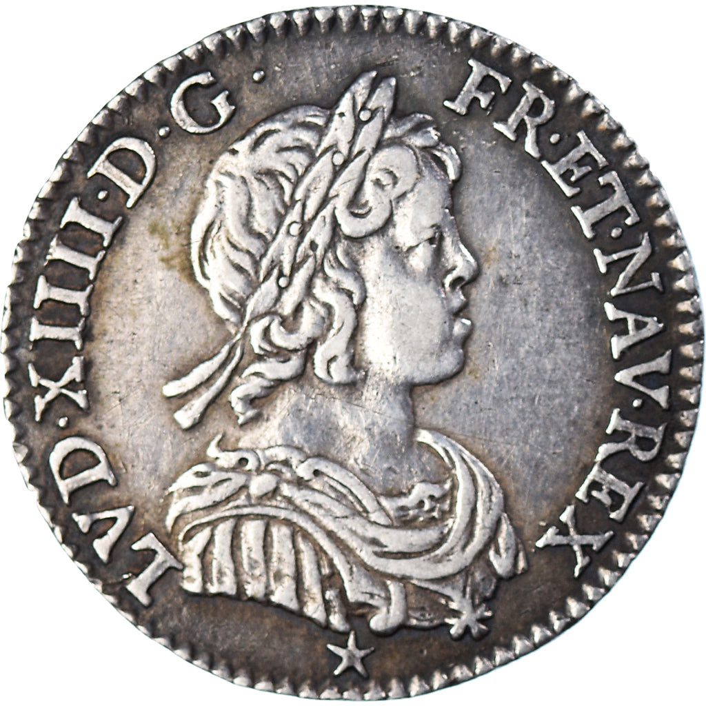 Coin, France, Louis XIV, 1/12 Écu à la mèche courte, 1/12 ECU, 10 Sols, 1644