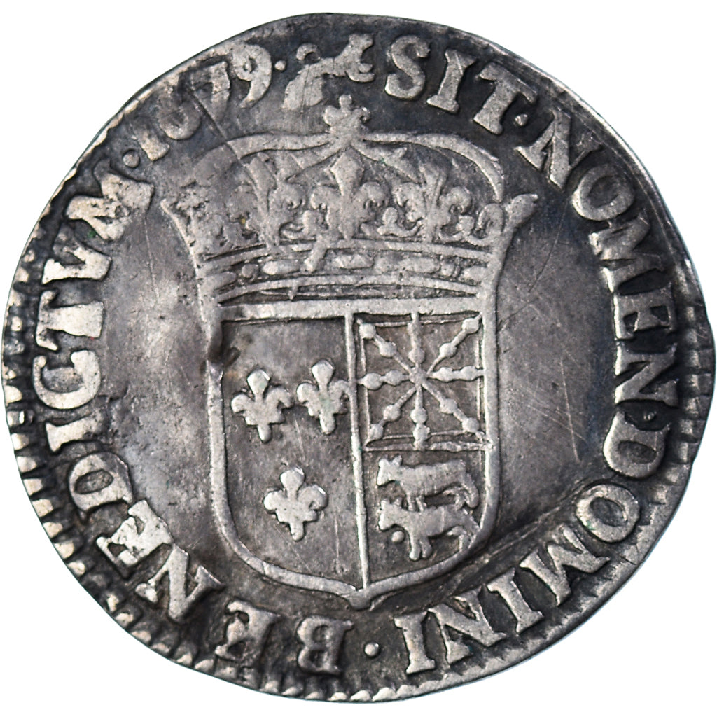 Munten, Frankrijk, Louis XIV, 1/12 Écu de Béarn à la mèche longue, 1/12 ECU