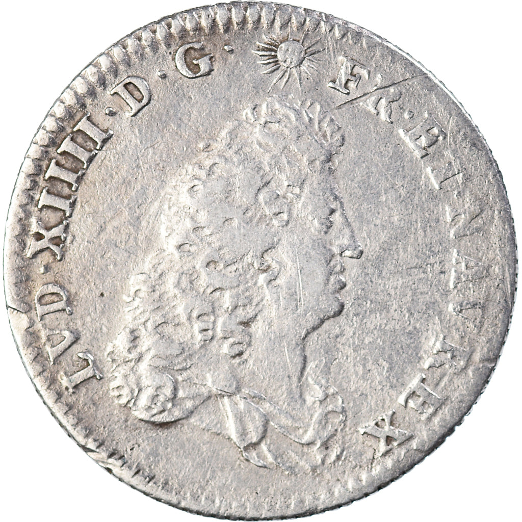 Monnaie, France, Louis XIV, 1/8 Écu de Flandre, 1/8 Ecu, 1686, Lille