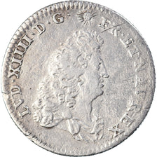 Monnaie, France, Louis XIV, 1/8 Écu de Flandre, 1/8 Ecu, 1686, Lille