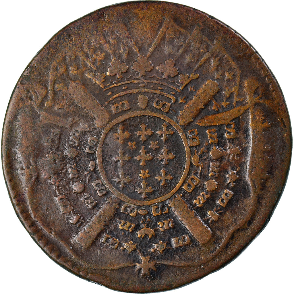 Moneda, Francia, Louis XIV, Siège de Lille, 20 Sols, 1708, Lille, 