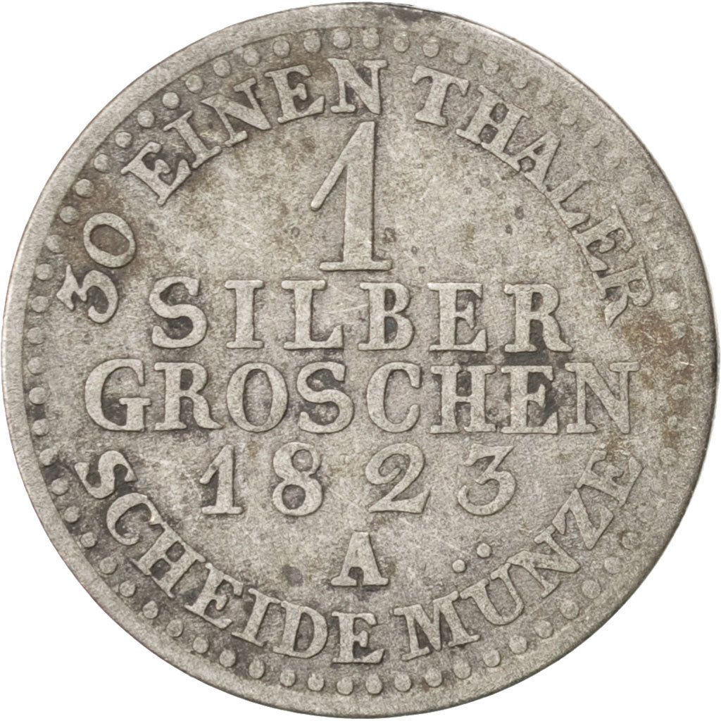 Coin, German States, PRUSSIA, Friedrich Wilhelm III, Groschen, 1823, Berlin