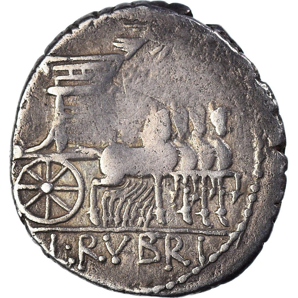 Coin, Lucius Rubrius Dossenus, Denarius, 88 BC, Rome, EF(40-45), Silver