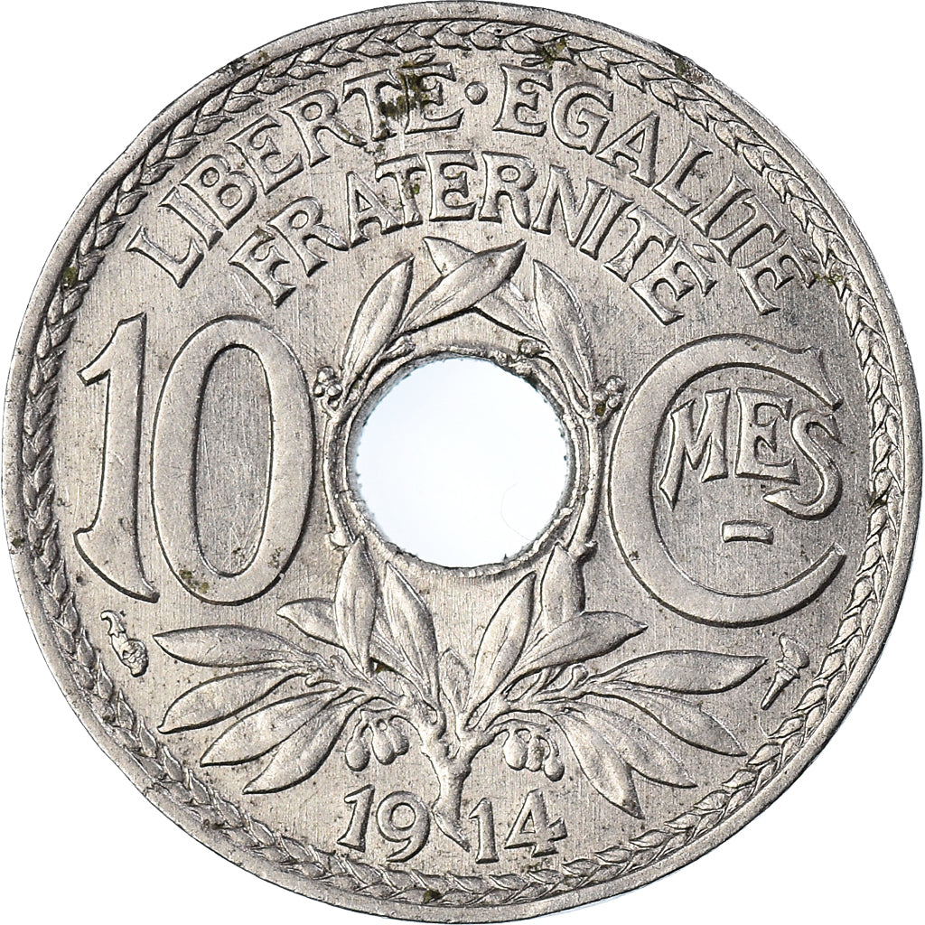 Coin, France, Lindauer, 10 Centimes, 1914, Paris, AU(50-53), Nickel, KM:866
