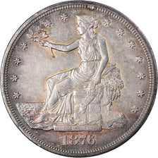 Moneta, Stati Uniti, Trade Dollar, 1876, Philadelphia, BB+, Argento, KM:Pn1540