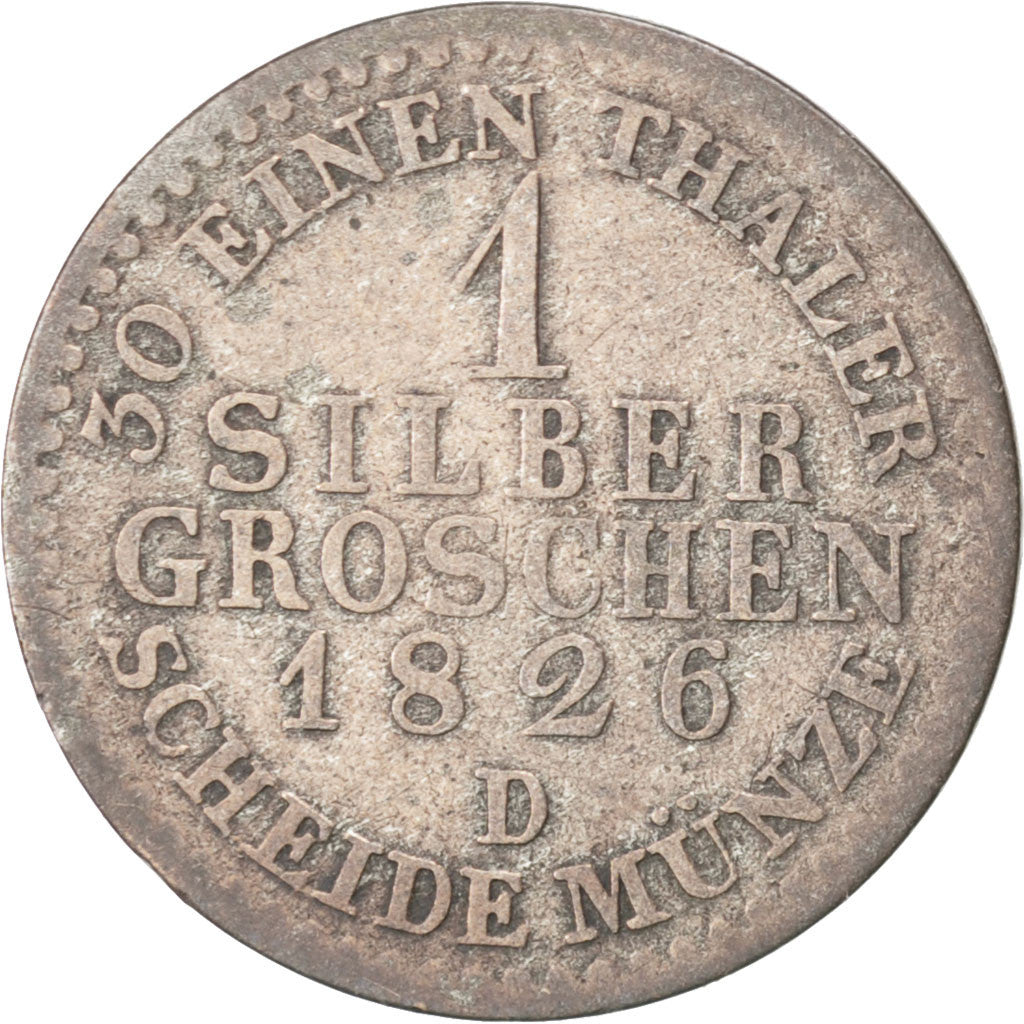 Coin, German States, PRUSSIA, Friedrich Wilhelm III, Groschen, 1826, Aurich