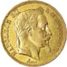 Coin, France, Napoleon III, 50 Francs, 1866, Strasbourg, AU(50-53), Gold