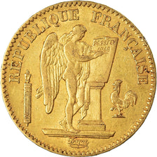 Moneta, Francia, Génie, 20 Francs, 1848, Paris, BB, Oro, KM:757
