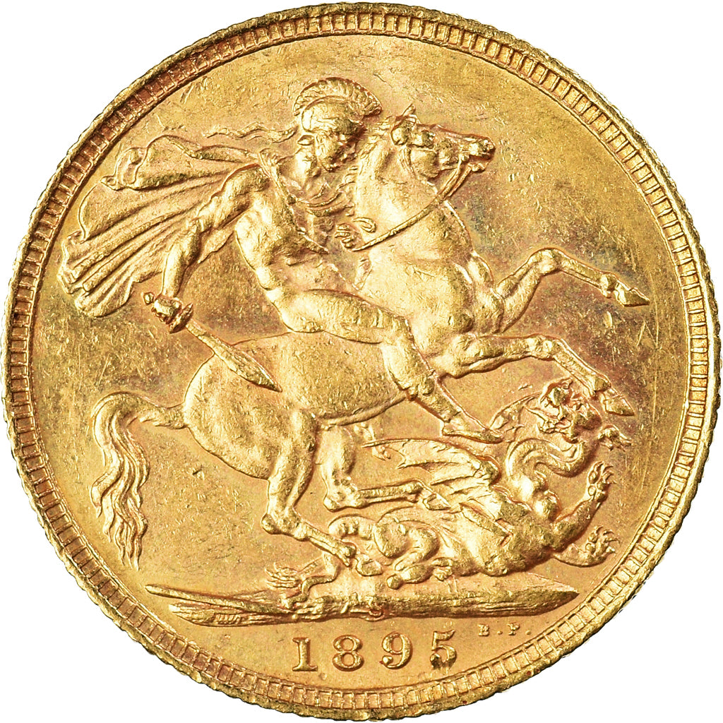 Moneta, Australia, Victoria, Sovereign, 1895, Sydney, SPL-, Oro, KM:13
