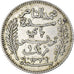 Coin, Tunisia, Muhammad al-Nasir Bey, Franc, 1916, Paris, EF(40-45), Silver