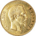 Moeda, França, Napoleon III, 100 Francs, 1858, Paris, AU(55-58), Dourado