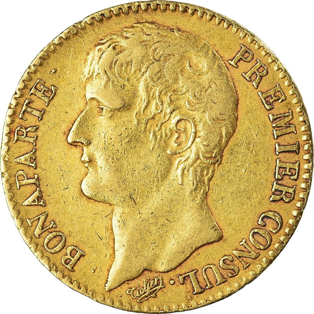 Monnaie, France, Napoleon I, 40 Francs, An 12, Paris, TTB, Or, Gadoury:1080