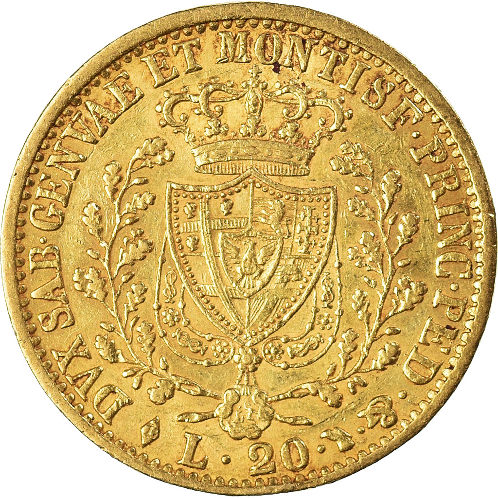 Münze, Italien Staaten, SARDINIA, Carlo Felice, 20 Lire, 1827, Torino, SS+