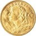 Münze, Schweiz, 20 Francs, 1909, Bern, SS+, Gold, KM:35.1