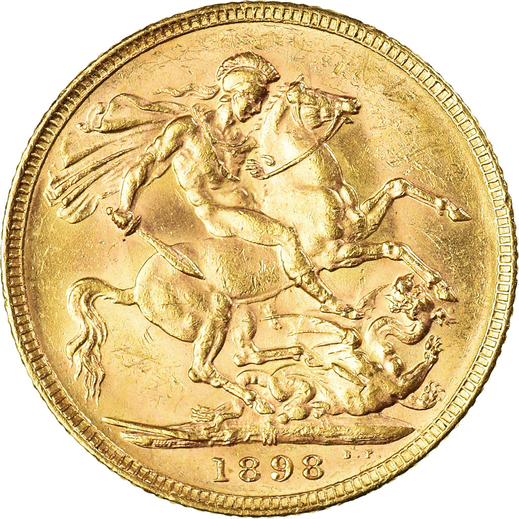 Coin, Australia, Victoria, Sovereign, 1898, Melbourne, AU(55-58), Gold, KM:13