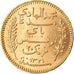 Munten, Tunisië, Muhammad al-Hadi Bey, 20 Francs, 1903, Paris, PR, Goud, KM:234
