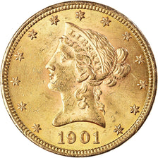 Coin, United States, Coronet Head, $10, Eagle, 1901, Philadelphia, MS(60-62)