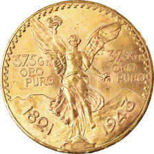 Moeda, México, 50 Pesos, 1943, Mexico City, AU(55-58), Dourado, KM:482