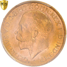 Coin, Australia, George V, Sovereign, 1922, Perth, PCGS, MS64, MS(64), Gold