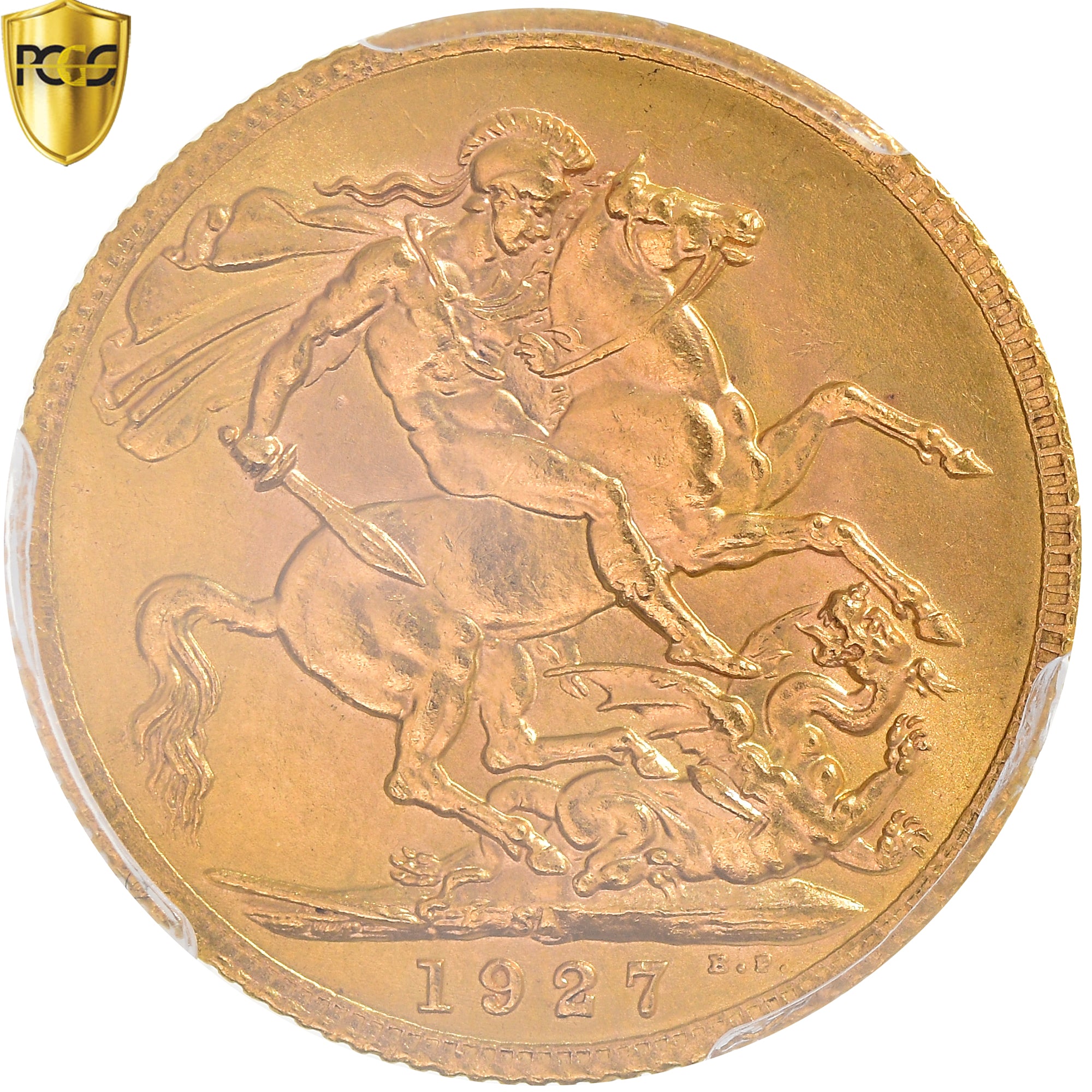 Münze, Südafrika, George V, Sovereign, 1927, PCGS, MS65, STGL, Gold, KM:21