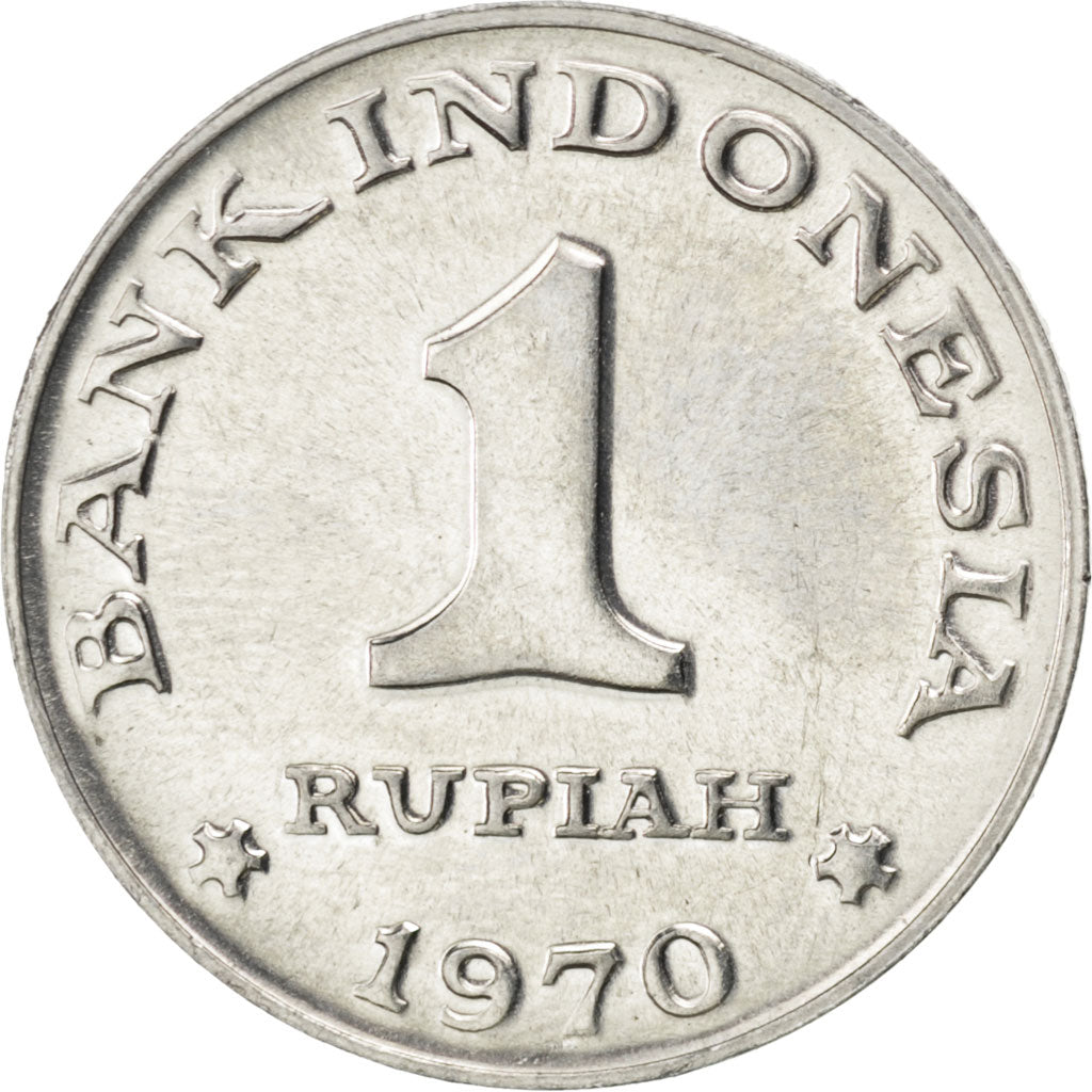 INDONESIA, Rupiah, 1970, KM #20, MS(63), Aluminum, 22, 1.43