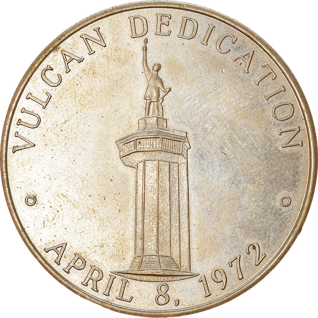 United Kingdom, Token, Birmingham Centennial, Vulcan Dedication, 1971