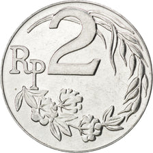 INDONESIA, 2 Rupiah, 1970, KM #21, MS(63), Aluminum, 26, 2.30