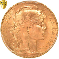 Münze, Frankreich, Marianne, 20 Francs, 1907, Paris, PCGS, MS66+, STGL, Gold