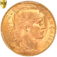 Coin, France, Marianne, 20 Francs, 1910, Paris, PCGS, MS66+, MS(65-70), Gold