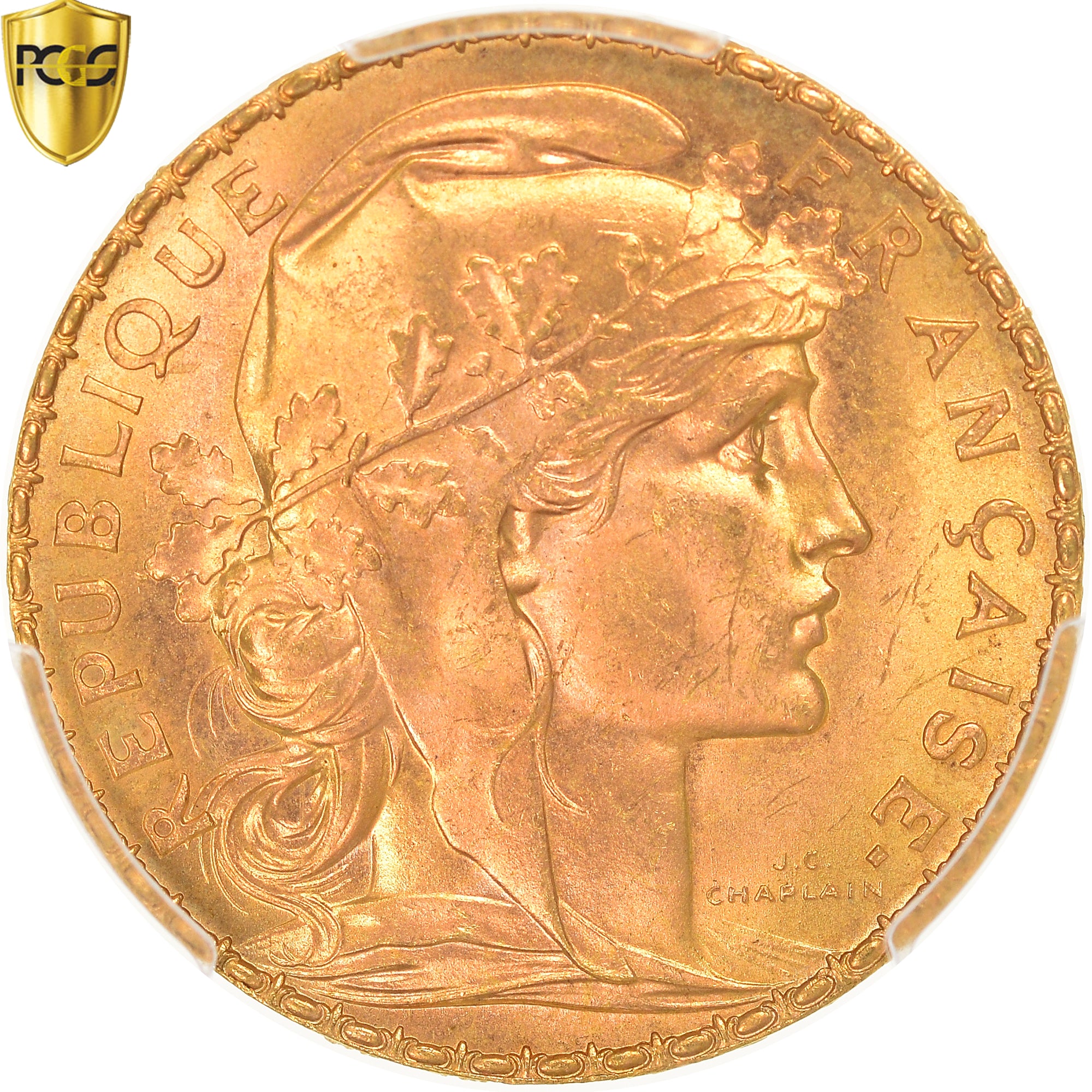 Monnaie, France, Marianne, 20 Francs, 1911, Paris, PCGS, MS66, FDC, Or, KM:857