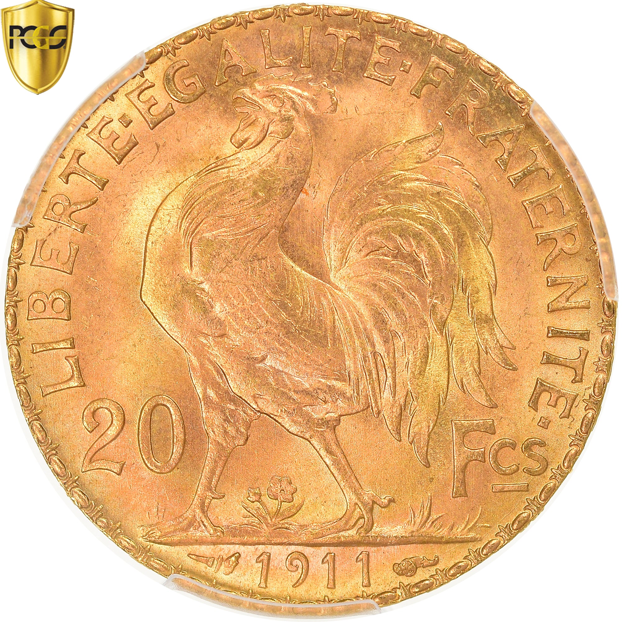 Monnaie, France, Marianne, 20 Francs, 1911, Paris, PCGS, MS66, FDC, Or, KM:857