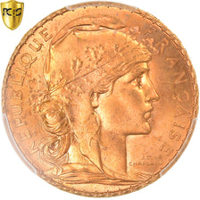 Coin, France, Marianne, 20 Francs, 1912, PCGS, MS66, MS(65-70), Gold, KM:857