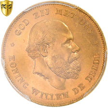 Coin, Netherlands, William III, 10 Gulden, 1875, Utrecht, PCGS, MS67, MS(65-70)