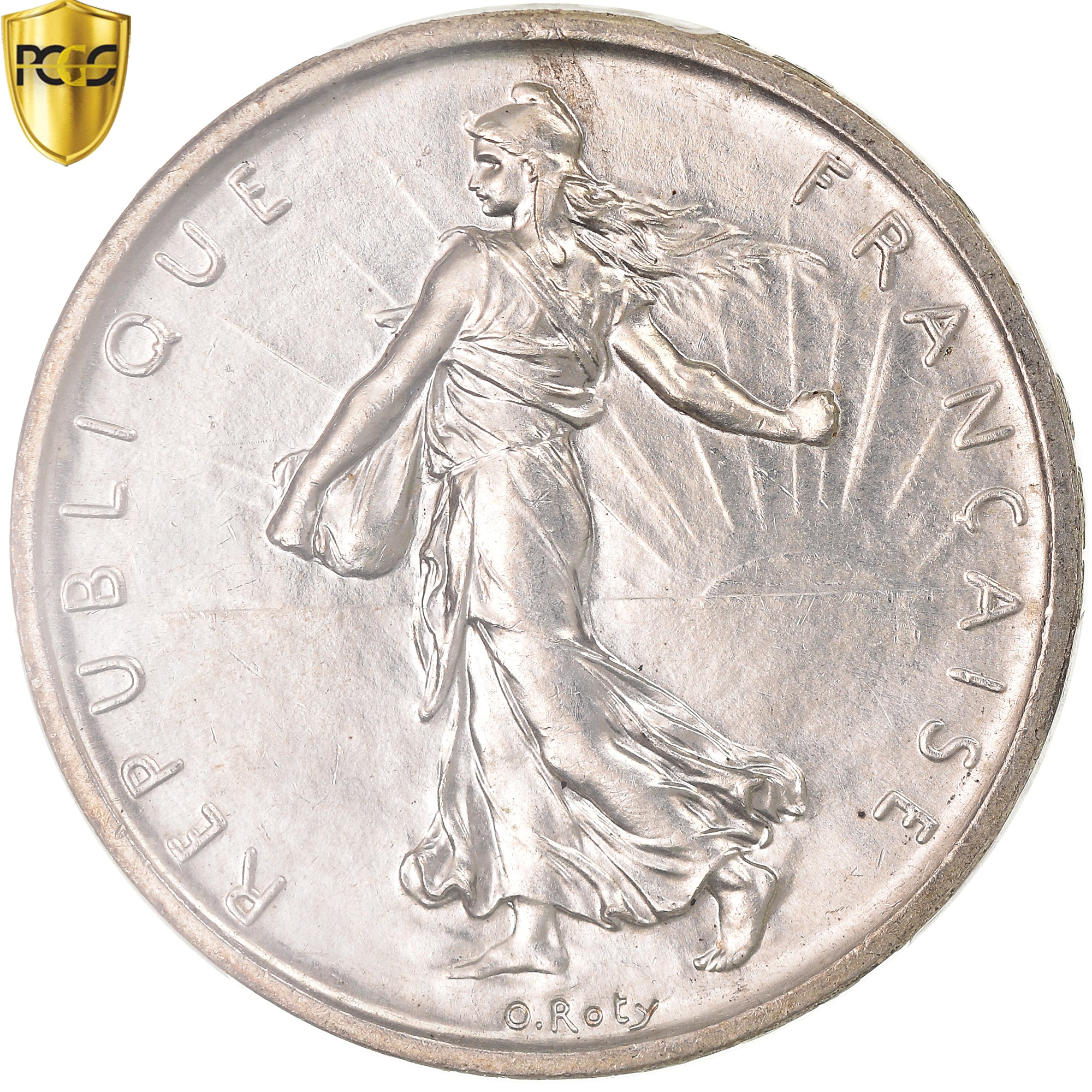 Coin, France, Semeuse, 5 Francs, 1960, Paris, PCGS, MS64, MS(64), Silver