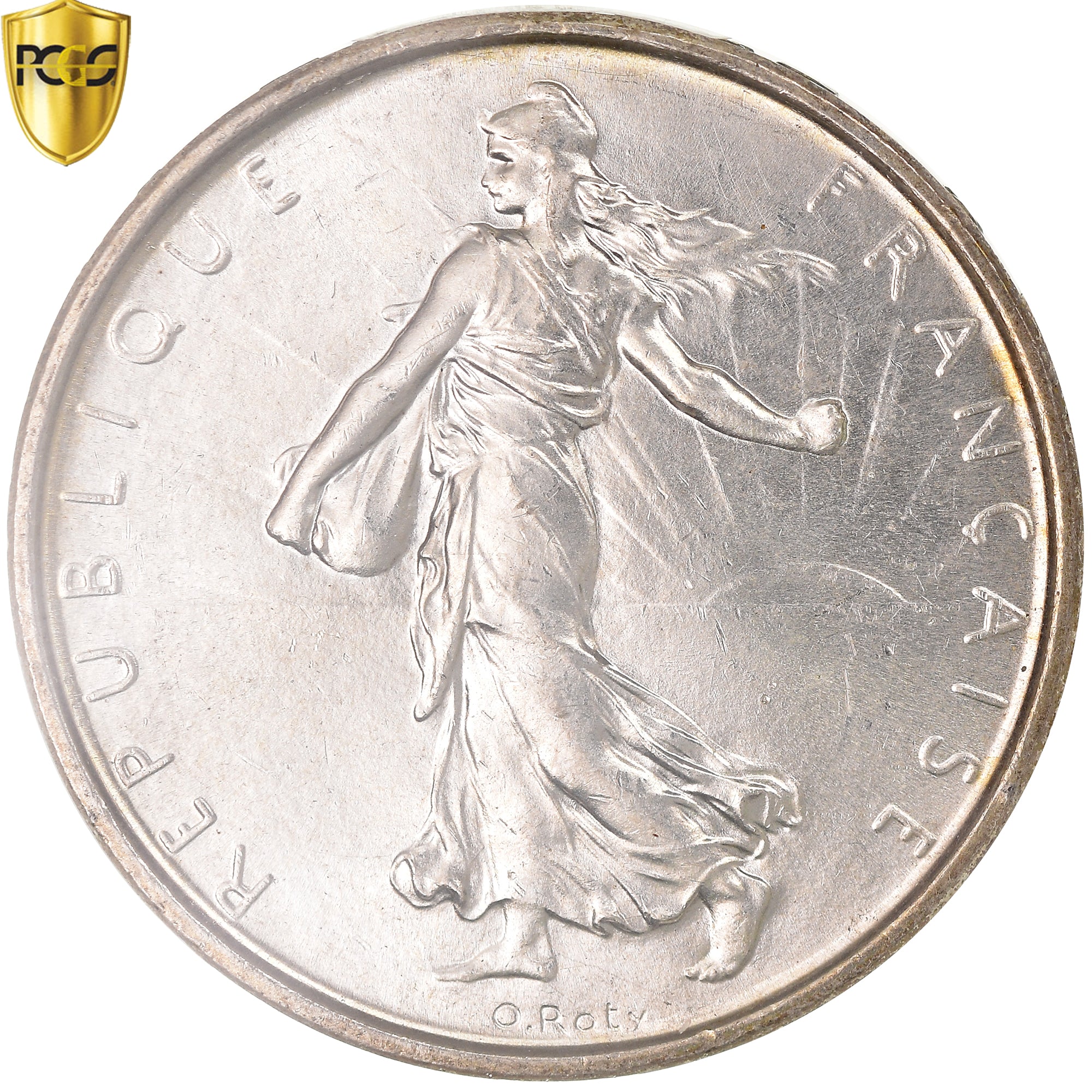 Coin, France, Semeuse, 5 Francs, 1961, Paris, PCGS, MS64, MS(64), Silver