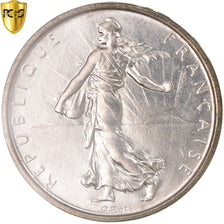 Coin, France, Semeuse, 5 Francs, 1962, Paris, PCGS, MS62, MS(60-62), Silver