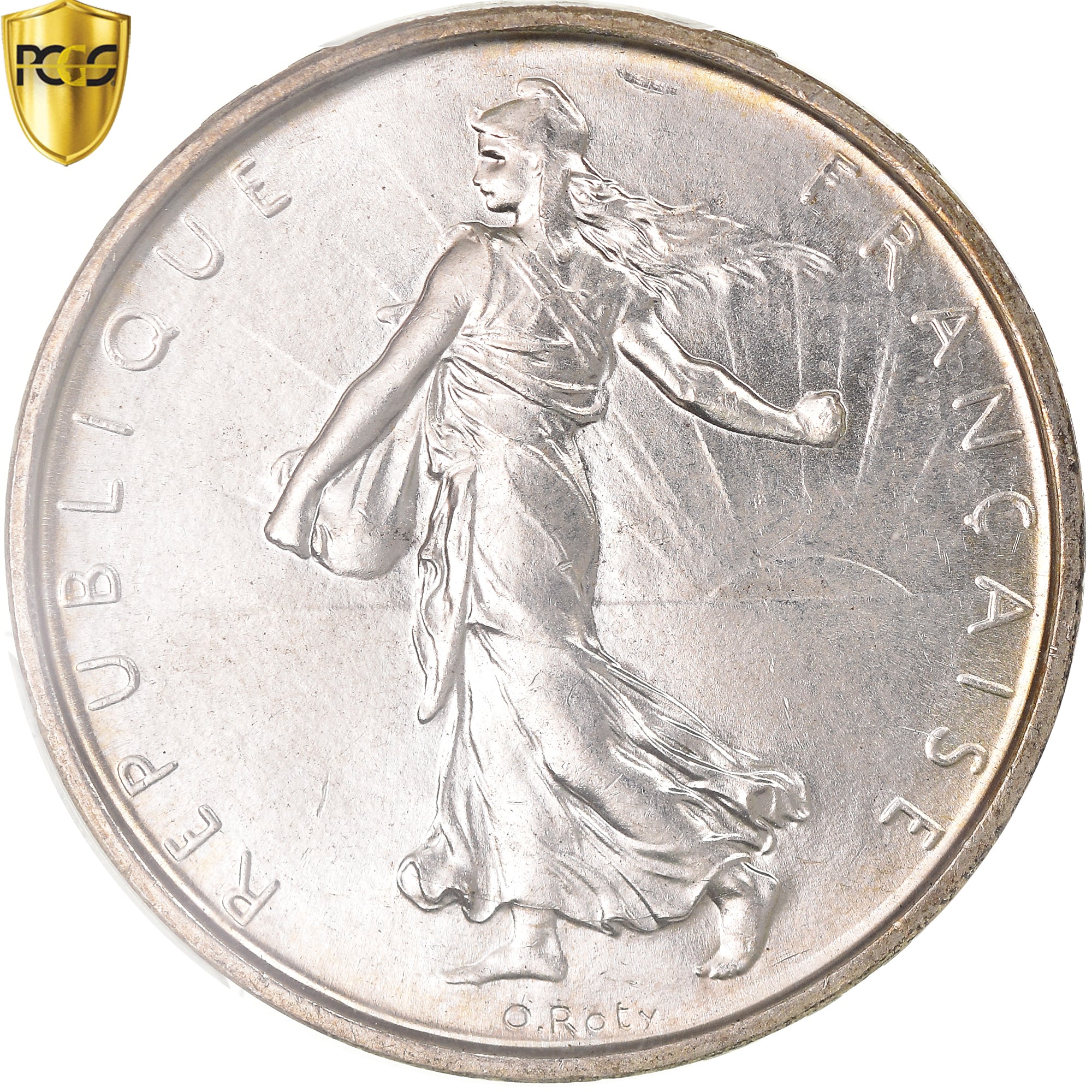 Coin, France, Semeuse, 5 Francs, 1962, Paris, PCGS, MS65, MS(65-70), Silver