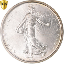 Coin, France, Semeuse, 5 Francs, 1962, Paris, PCGS, MS65, MS(65-70), Silver