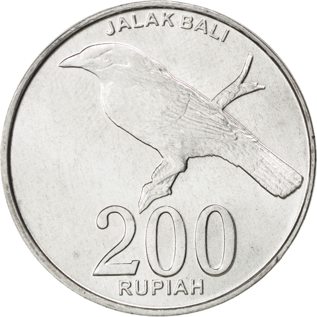 Coin, Indonesia, 200 Rupiah, 2003, MS(63), Aluminum, KM:66