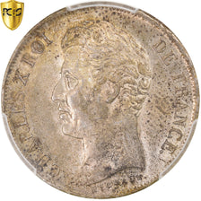 Coin, France, Charles X, Franc, 1830, Lille, PCGS, MS64, MS(64), Silver