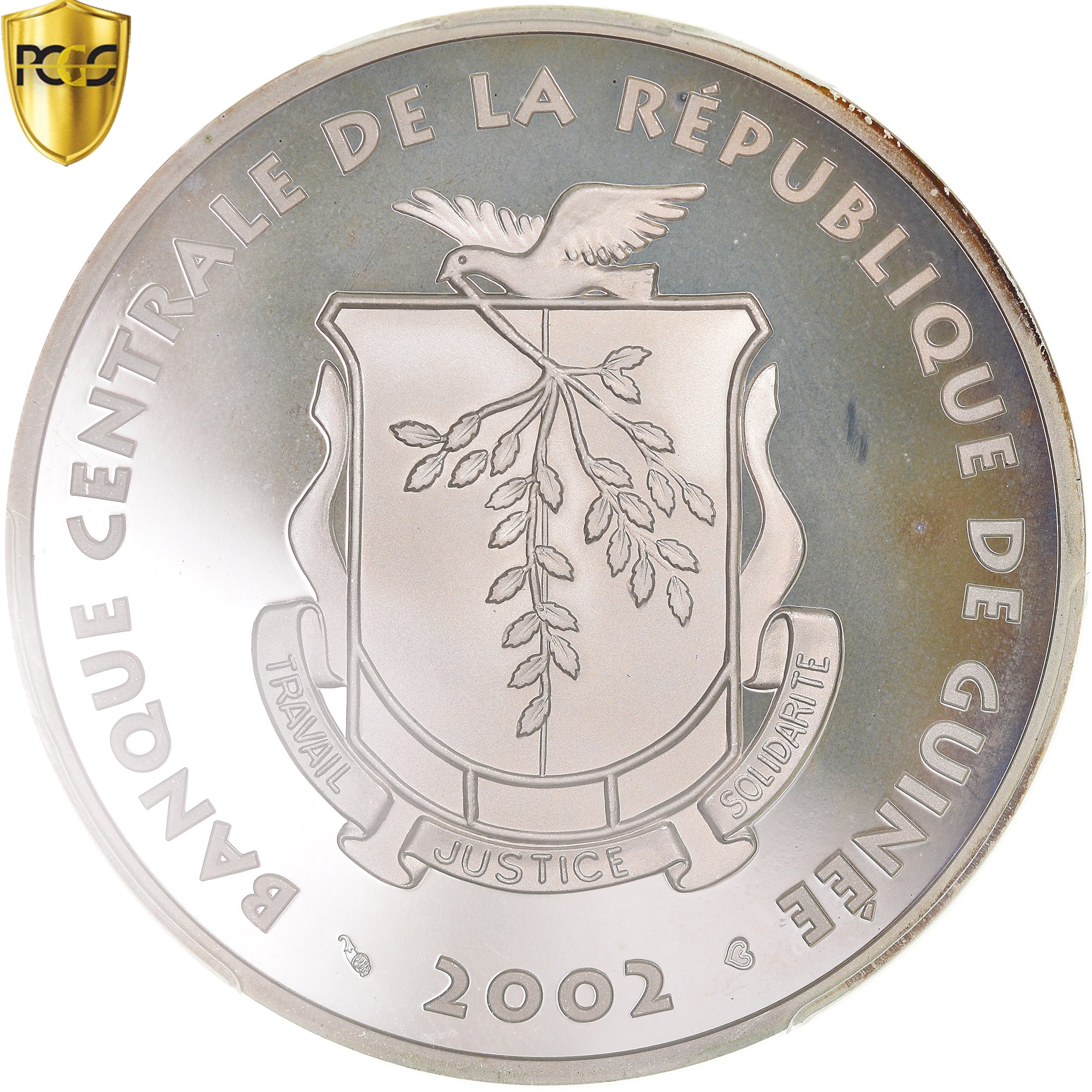 Coin, Guinea, 2000 Francs, 2002, Paris, Proof, PCGS, PR69DCAM, MS(65-70)
