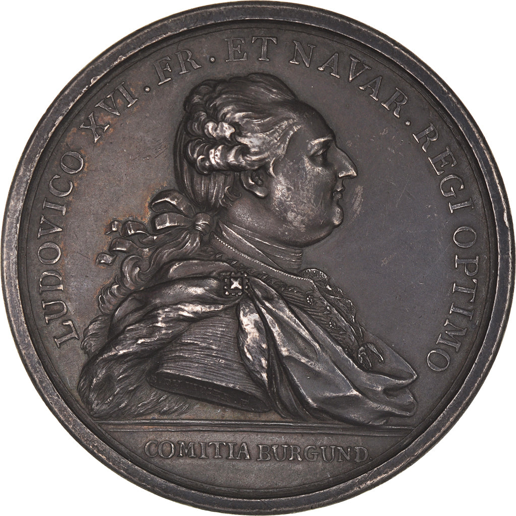 Francia, medaglia, Royal, Louis XVI, Le canal du Centre, 1783, Duvivier, SPL-