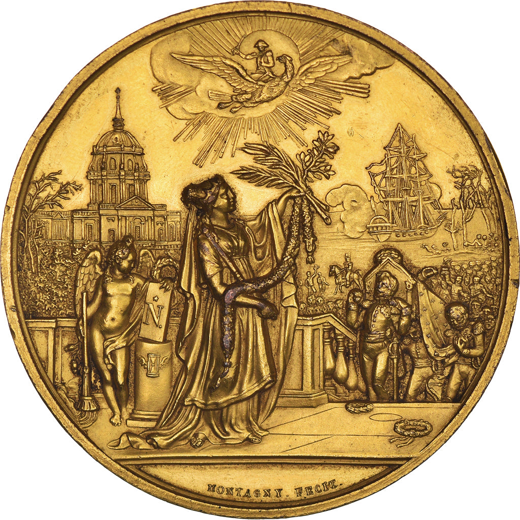 France, Medal, Retour des Cendres de Napoléon Ier aux Invalides, 1830