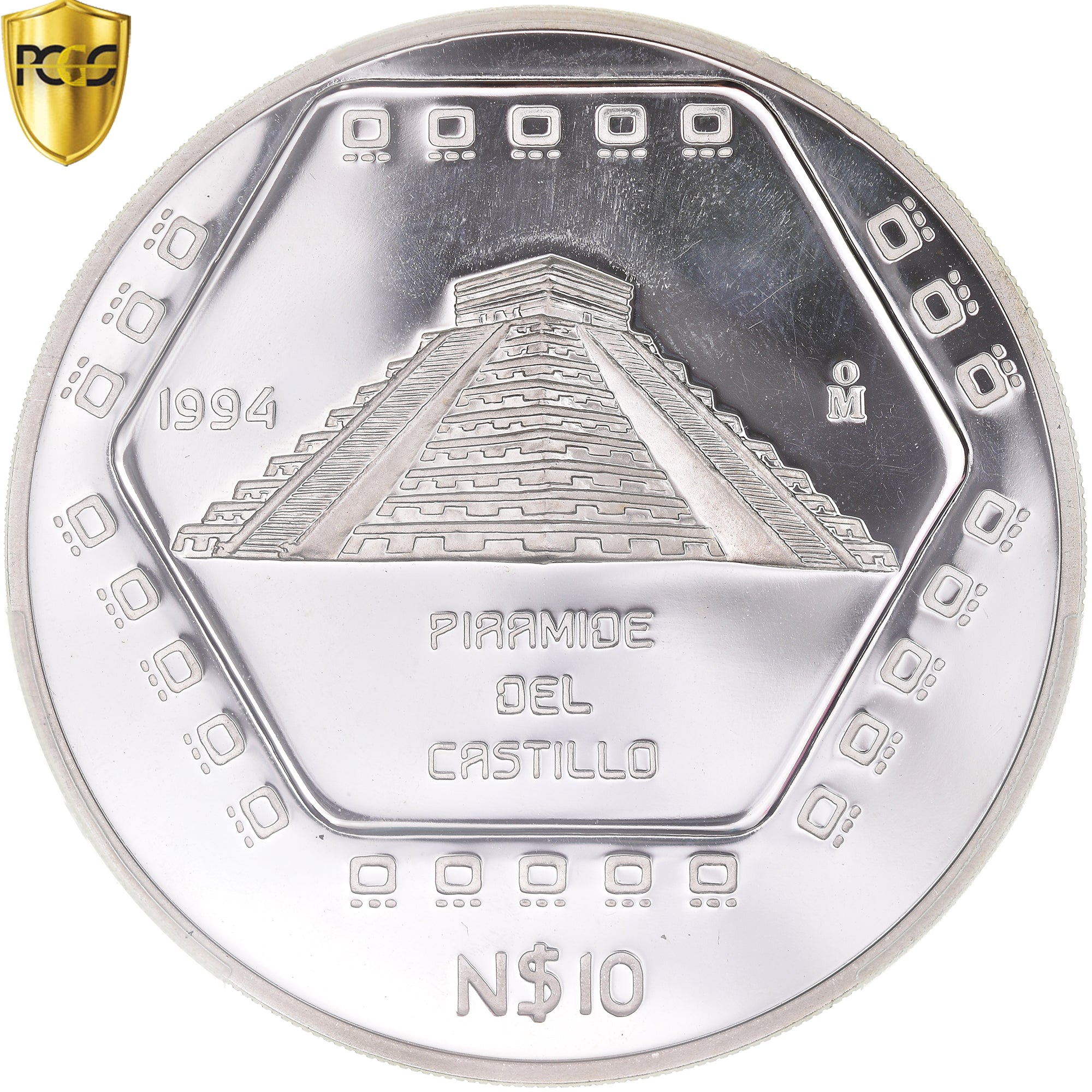 Coin, Mexico, 10 Nuevo Pesos, 1994, Mexico City, Proof, PCGS, PR66DCAM